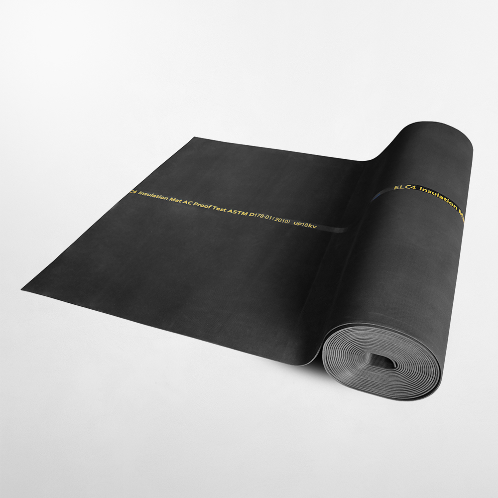 Black Electrical Insulation Matting (ELC4), 18kV Withstand Voltage